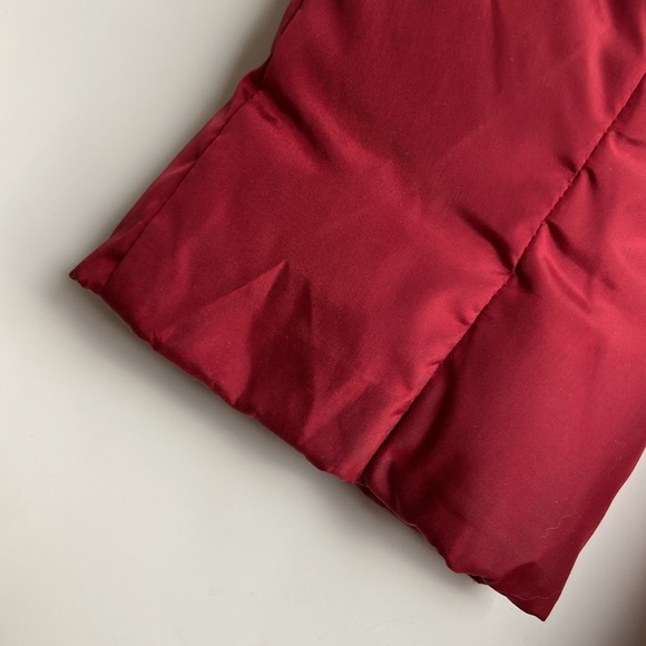 Calvin Klein Ladies ruby red down winter puffer jacket Sz XS Holiday coat - Picture 5 of 8